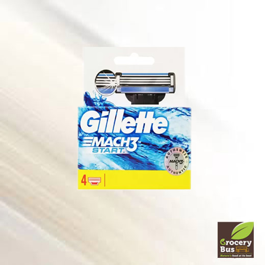 GILLETTE MACH3 START RAZOR BLADES- 4 CARTRIDGES