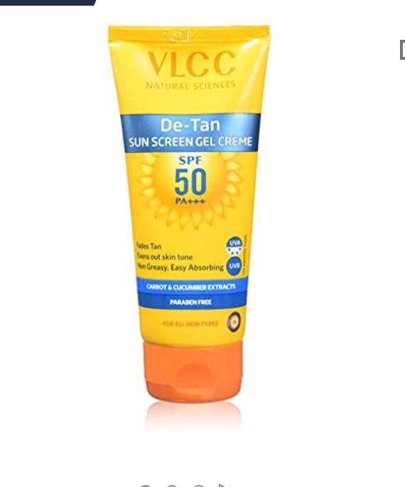 VLCC DE_TAN SUN SCREEN GEL CREME SPF 50 PA+++