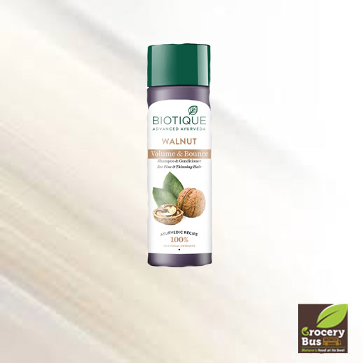 BIOTIQUE WALNUT VOLUME & BOUNCE  SHAMPOO & CONDITIONER 