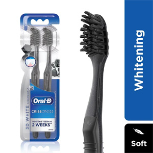 ORAL B CHARCOAL WHITENS SOFT  TOOTHBRUSH