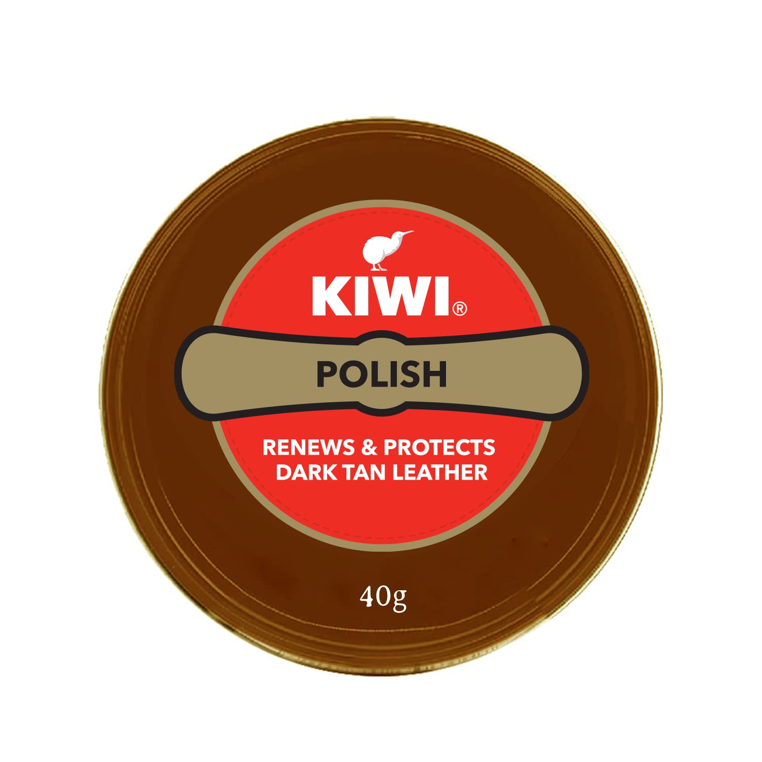 KIWI POLISH DARK TAN LEATHER