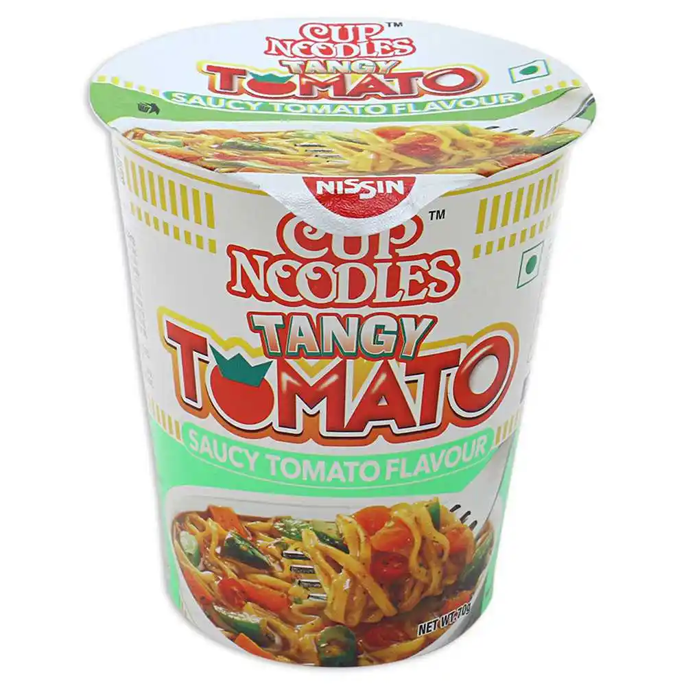 TOP RAMEN CUP NOODLES TANGY TOMATO SAUCY TOMATO FLAVOUR