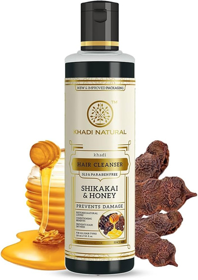 KHADI NATURAL HAIR CLEANSER SHIKAKAI & HONEY SHAMPOO