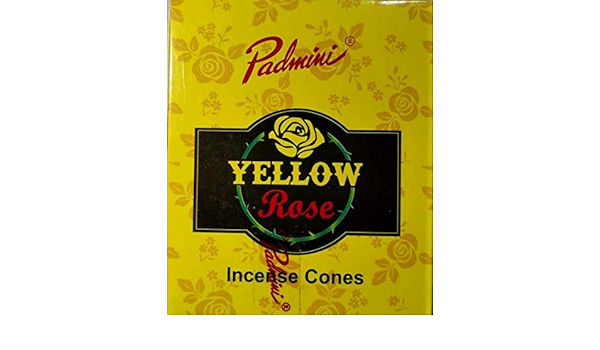 PADMINI YELLOW ROSE INCENSE CONES 