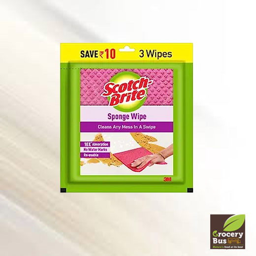 SCOTCH BRITE SPONGE WIPE 3 PIECE