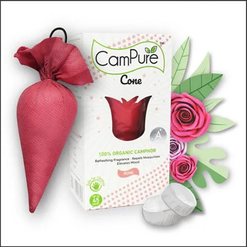 CAMPURE CONE ROSE (100% ORGANIC CAMPHOR)