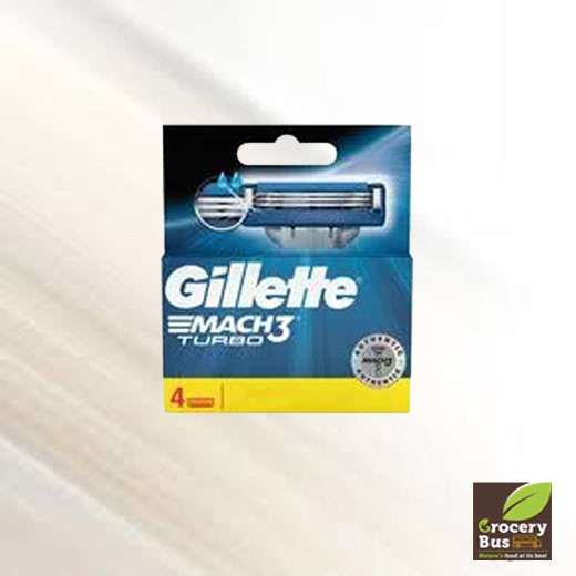 GILLETTE MACH3 TURBO RAZOR - 4 CARTRIDGES