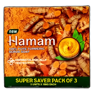 HAMAM TURMERIC SCRUB SOAP (PACK OF 3*150G EACH)