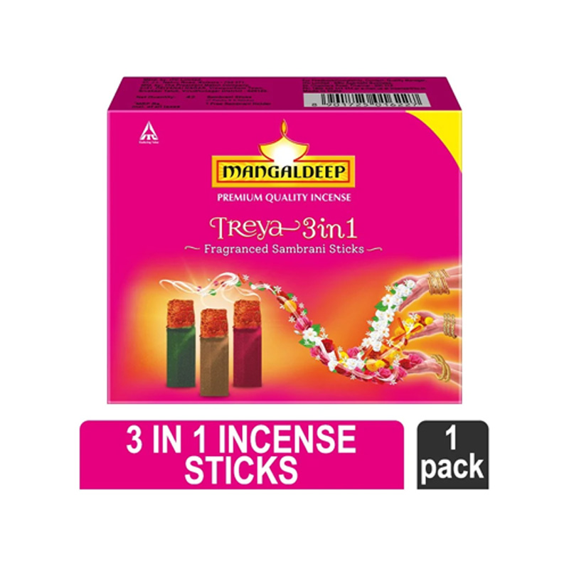 MANGALDEEP TREYA 3 IN 1 SAMBRANI STICKS