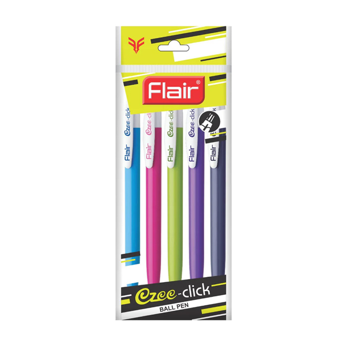 FLAIR EZEE CLICK BALL PEN _BLUE