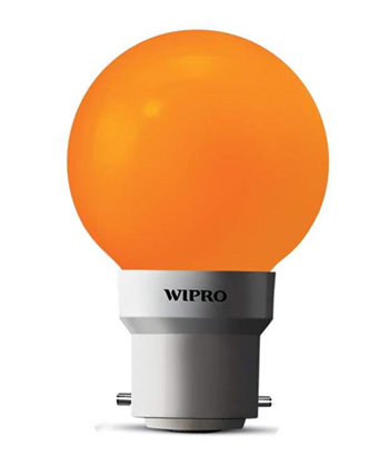 WIPRO 0.5W LED BULB ORANGE