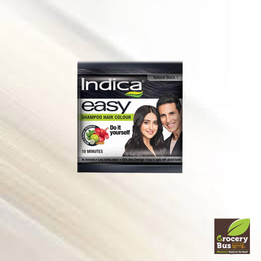 INDICA EASY  SHAMPOO HAIR COLOUR - NATURAL BLACK