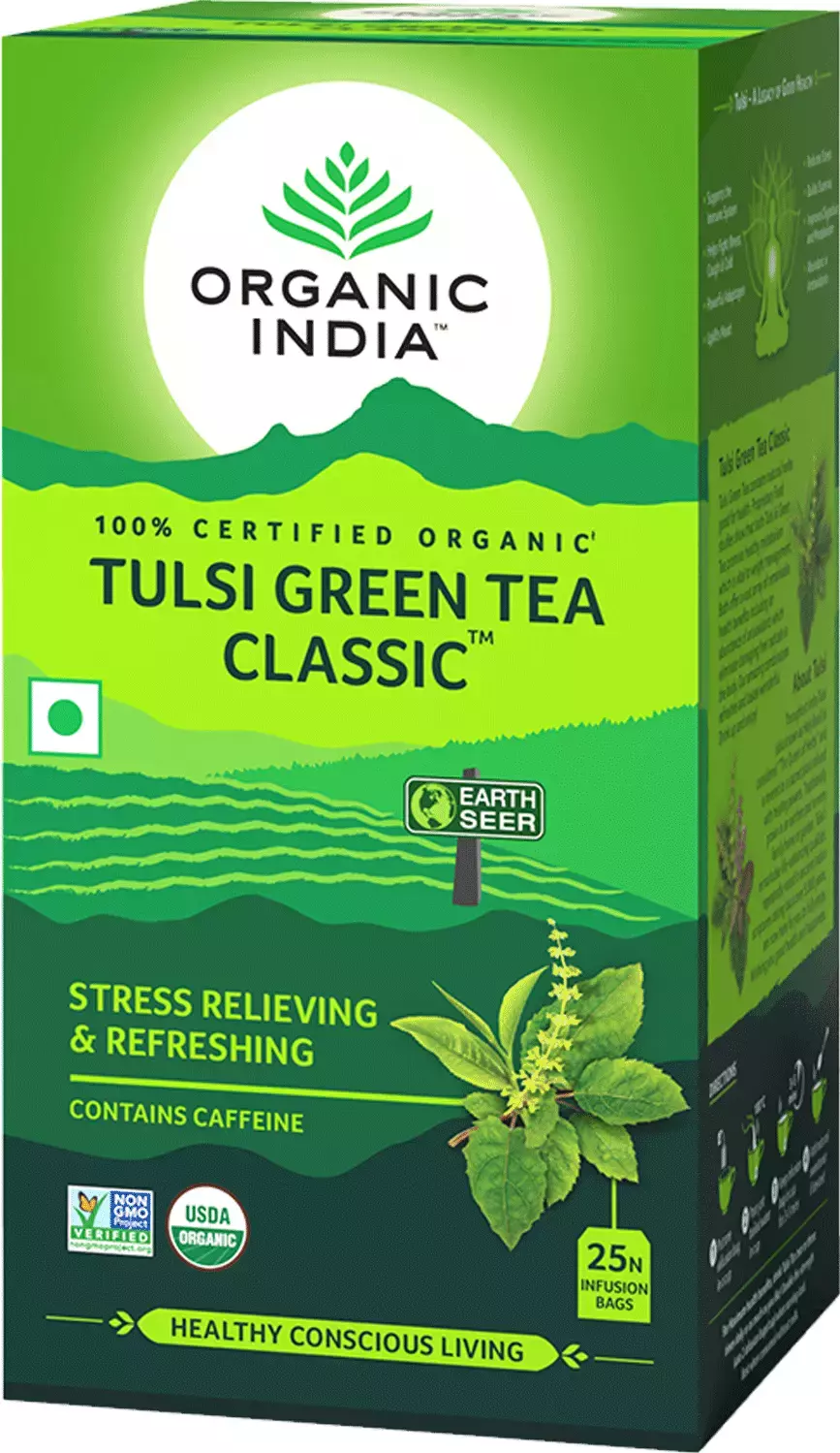 ORGANIC INDIA TULSI GREEN TEA CLASSIC