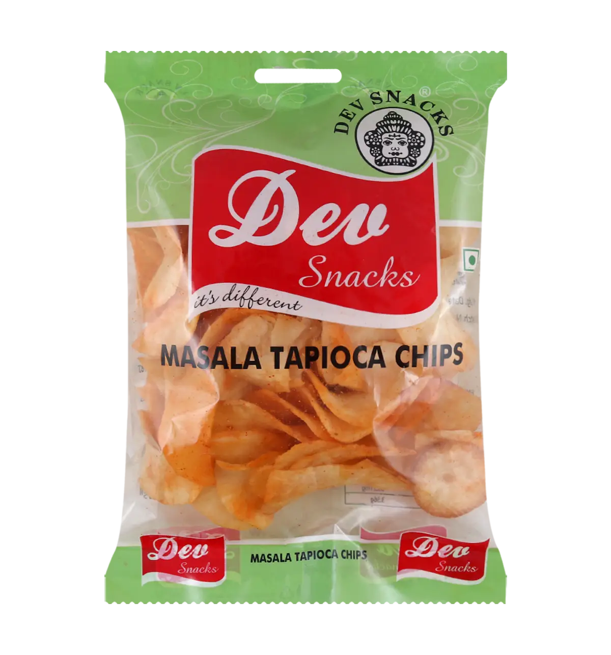 DEV SNACKS MASALA TAPIOCA CHIPS 