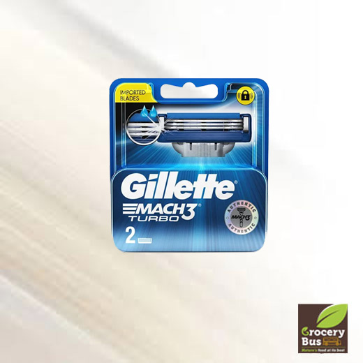 GILLETTE MACH3 TURBO RAZOR - 2 CARTRIDGES