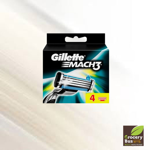 GILLETE MACH3 - 4 CARTRIDGES