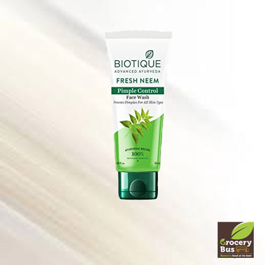 BIOTIQUE  FRESH NEEM  PIMPLE CONTROL FACE WASH 