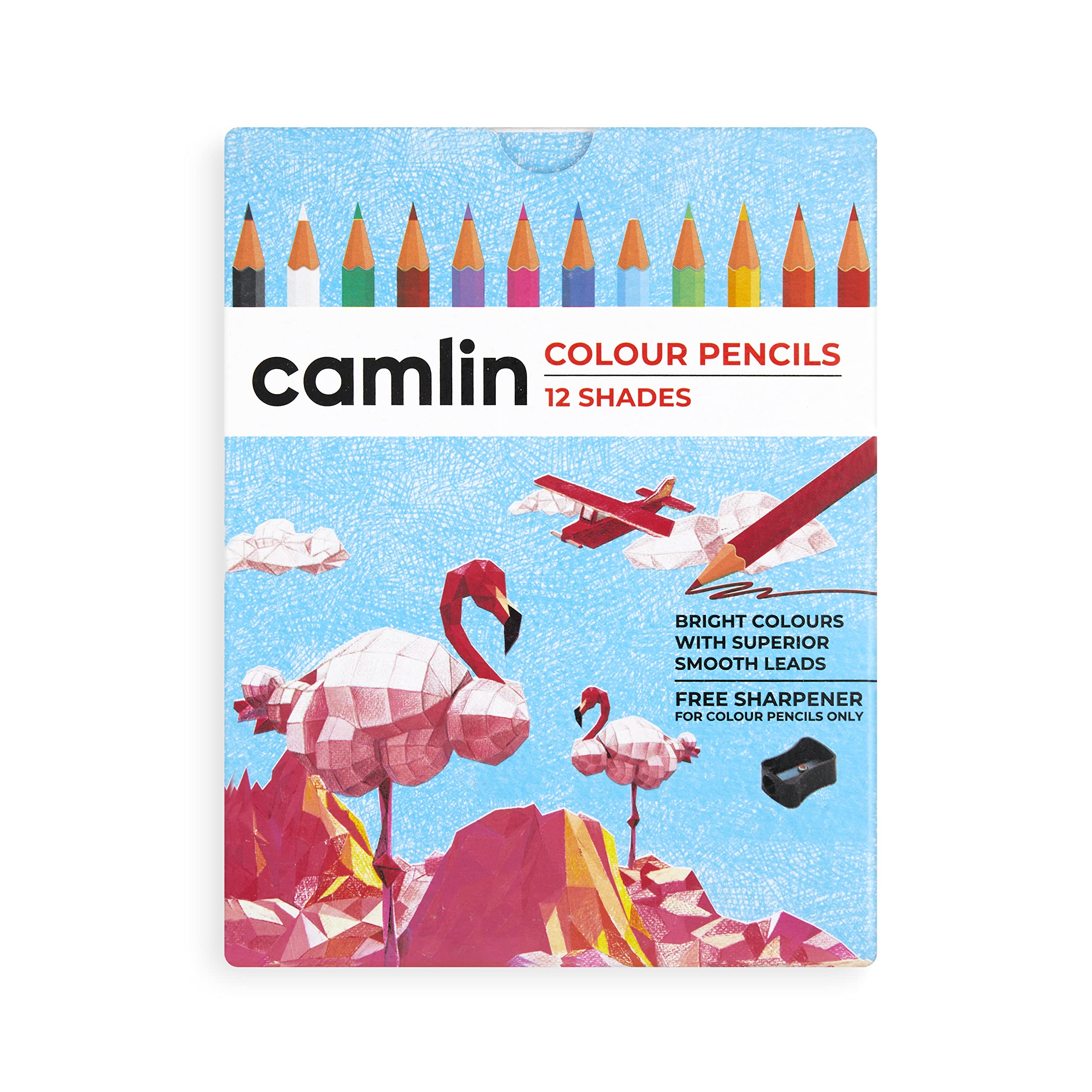 CAMLIN COLOUR PENCILS 12 SHADES 