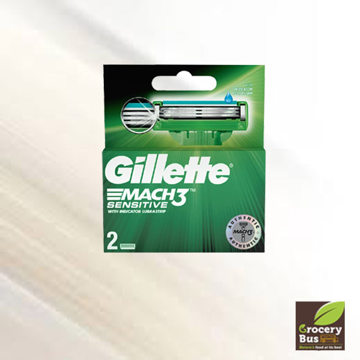 GILLETTE MACH3 SENSITIVE RAZOR BLADES - 2 CARTRIDGES