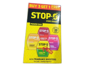 STOP-O POWER BAG WITH FRAGRANCE BOOSTERS BUY3 GET1 FREE