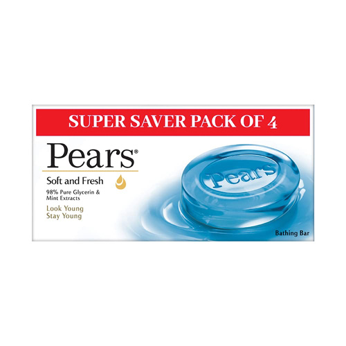PEARS SOFT AND FRESH SOAP SET 125*4PC