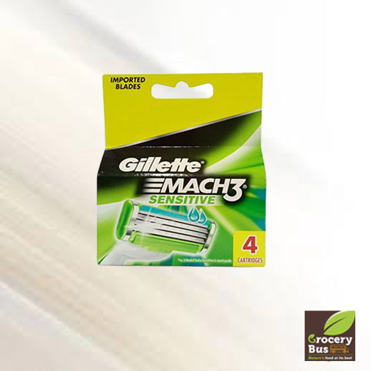 GILLETTE MACH3 SENSITIVE - 4 CARTRIDGES 