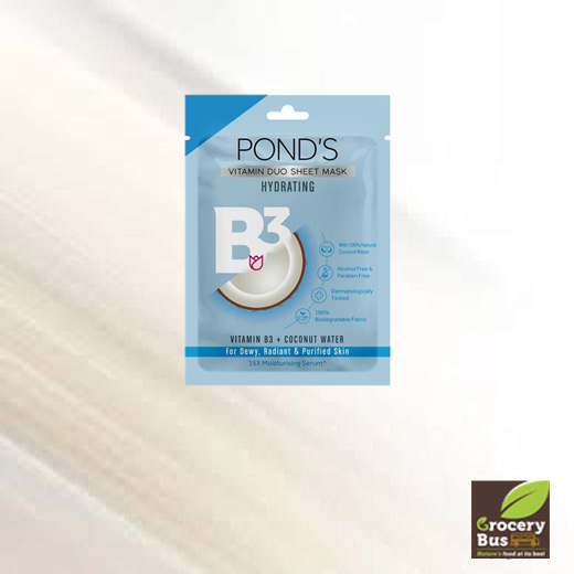 PONDS  VITAMIN B3 + COCONUT WATER  SHEET MASK 