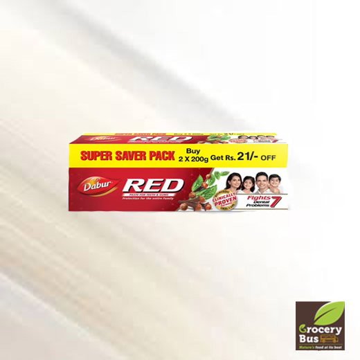 DABUR RED TOOTH PASTE - SUPER SAVER PACK  2X150G